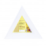 Холст на подрамнике "Сонет", треугольный, стороны 30 см, 280 г/м2, 100% хлопок, акриловый грунт, среднее зерно