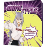 Блокнот "Anime Style (фиолетово-желтый)" 13*13 см, 32 л 