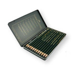 Набор графических карандашей Faber-Castell, 8В-2Н, 12 шт