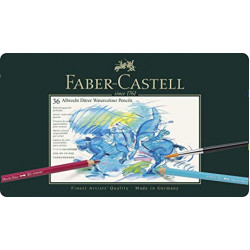 Набор акварельных карандашей Faber-Castell Albrect Durer, 36 цветов в жестяной коробке