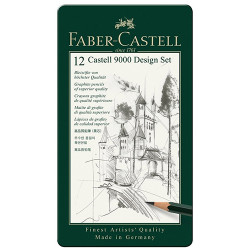 Набор графических карандашей Faber-Castell, 5В-5Н, 12 шт
