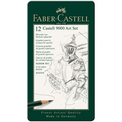 Набор графических карандашей Faber-Castell, 8В-2Н, 12 шт