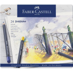 Набор цветных карандашей Faber-Castell Goldfaber (24 штуки в жестяной коробке)
