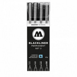Набор маркеров линеров BLACKLINER  Set 2, 4шт.