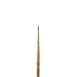 Кисть белка №1 круглая Альбатрос «Аврора» длинная ручка