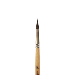 Кисть белка №5 круглая Альбатрос «Аврора» длинная ручка