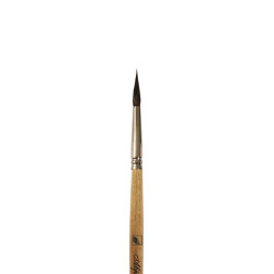 Кисть белка №4 круглая Альбатрос «Аврора» длинная ручка