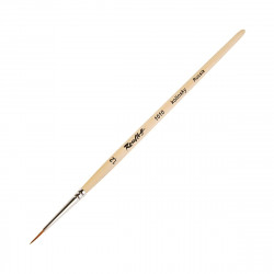 Кисть из колонка круглая 1010 «Рублев» кор. ручка (№1,2)