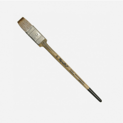 Флейц плоский имитация мангуста ручка круглая деревянная пестрая серия 5T24C №20