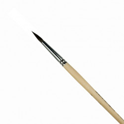 Сонет Кисть белка микс круглая, короткая ручка пропитанная лаком №4  (4 мм)