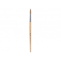 Сонет Кисть колонок микс круглая, короткая ручка пропитанная лаком №6 (6 мм)