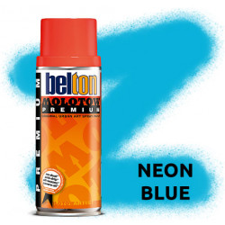 Аэрозольная краска Molotow Premium Neon Синяя (Neon Blue) 400 мл