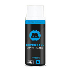 Аэрозольная краска Molotow COVERSALL Water-Based, Сигнальный белый, 400 мл