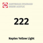 Акриловая краска Amsterdam №222 Желтый неаполитанский светлый, туба 20 мл
