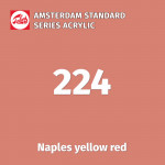 Акриловая краска Amsterdam №224 Желто-красный неаполитанский, туба 20 мл