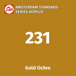 Акриловая краска Amsterdam №231 Охра золотая, туба 20 мл