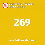 Акриловая краска Amsterdam №269 Желтый средний АЗО, туба 20 мл