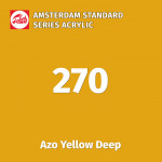 Акриловая краска Amsterdam №270 Желтый насыщенный АЗО, туба 20 мл