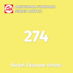 Акриловая краска Amsterdam №274 Желтый никелево-титановый, туба 20 мл