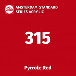 Акриловая краска Amsterdam №315 Красный пиррол, туба 20 мл