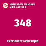 Акриловая краска Amsterdam №348 Красно-пурпурный устойчивый, туба 20 мл