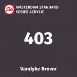 Акриловая краска Amsterdam №403 Ван-Дик коричневый, туба 20 мл