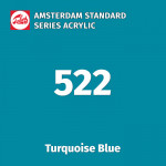 Акриловая краска Amsterdam №522 Синий бирюзовый, туба 20 мл
