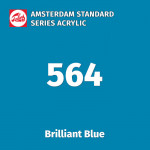 Акриловая краска Amsterdam №564 Синий яркий, туба 20 мл