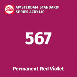 Акриловая краска Amsterdam №567 Красно-фиолетовый устойчивый, туба 20 мл
