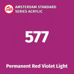 Акриловая краска Amsterdam №577 Красно-фиолетовый светлый устойчивый, туба 20 мл