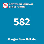 Акриловая краска Amsterdam №582 Марганцево-синий фталоцианин, туба 20 мл