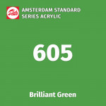Акриловая краска Amsterdam №605 Зеленый яркий, туба 20 мл