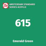 Акриловая краска Amsterdam №615 Зеленый изумрудный (Паоло Веронезе), туба 20 мл