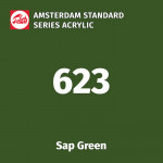 Акриловая краска Amsterdam №623 Зеленый травяной (крушина), туба 20 мл
