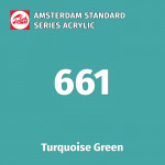 Акриловая краска Amsterdam №661 Зеленый бирюзовый, туба 20 мл