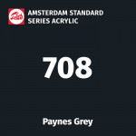 Акриловая краска Amsterdam №708 Серый Пейна, туба 20 мл