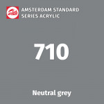 Акриловая краска Amsterdam №710 Серый нейтральный, туба 20 мл