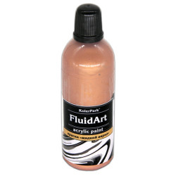 Краска Fluid Art (жидкий акрил) "KolerPark" (80 мл), бронза