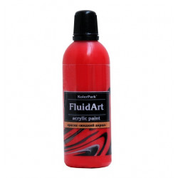 Краска Fluid Art (жидкий акрил) "KolerPark" (80 мл), красный