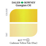 Масляная краска Georgian, № 617 Кадмий желтый светлый (имитация) (Cadmium Yellow Pale Hue), 38 мл