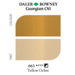 Масляная краска Georgian, № 663 Охра желтая (Yellow Ochre), 38 мл