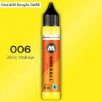 Заправка Molotow ONE4ALL акриловая 006 желтый, (Zinc Yellow), 30мл