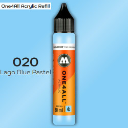 Заправка Molotow ONE4ALL акриловая 020 сине-зеленый, (Lago Blue Pastel), 30мл