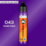 Заправка Molotow ONE4ALL акриловая 043 темно-фиолетовый, (Violet Dark), 30мл