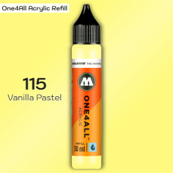Заправка Molotow ONE4ALL акриловая 115 ваниль, (Vanilla Pastel), 30мл