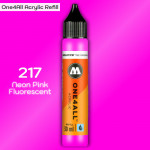 Заправка Molotow ONE4ALL акриловая 217 флюр розовый, (Neon Pink Fluorescent), 30мл