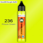 Заправка Molotow ONE4ALL акриловая 236 ядовито-зеленый, (Poison Green), 30мл