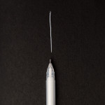 Белая гелевая ручка Малевичъ (пишущий узел 0.5мм)