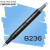 Маркер Finecolour Brush mini, B236 Обработанный синий 
