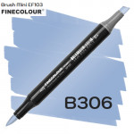 Маркер Finecolour Brush mini, B306 Светло-сероватый кобальт 
